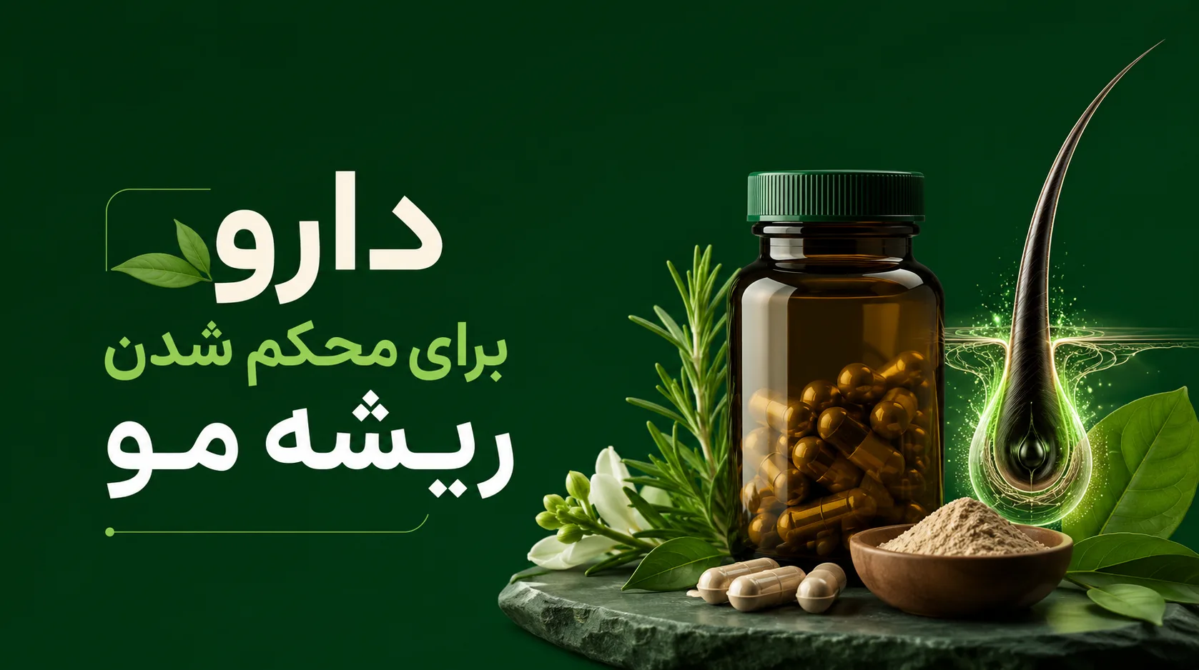 دارو برای محکم شدن ریشه مو